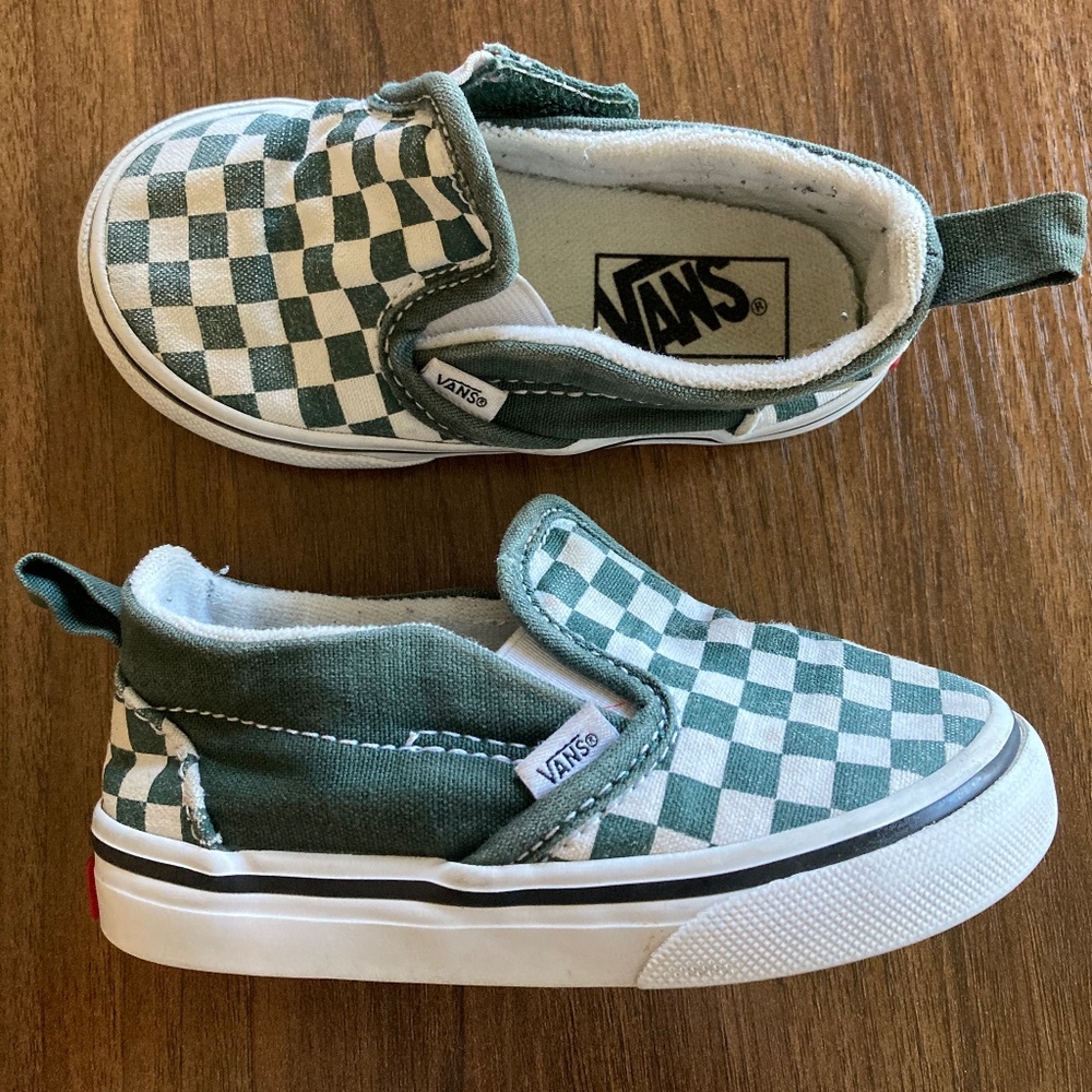Vans toddler size 6 green